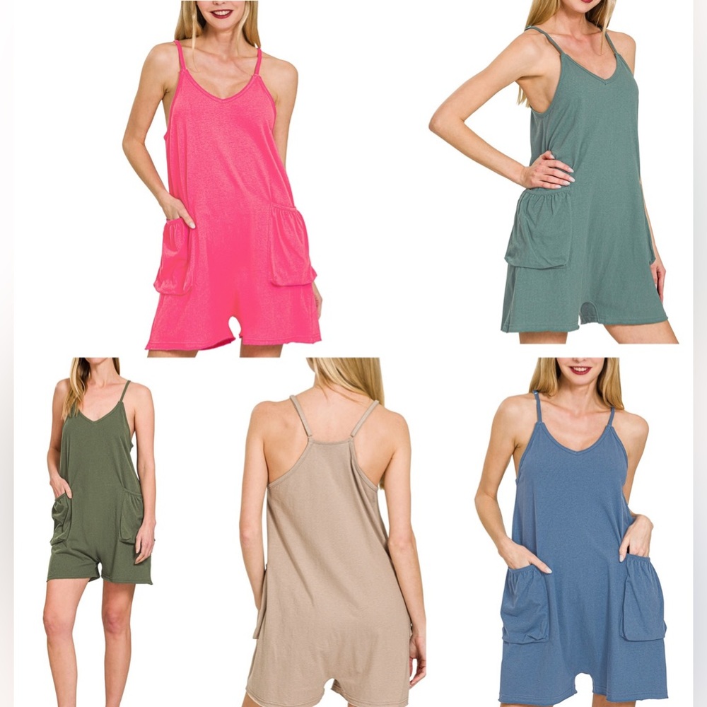 Z12 new zenana romper cotton small medium large variety of Colors
